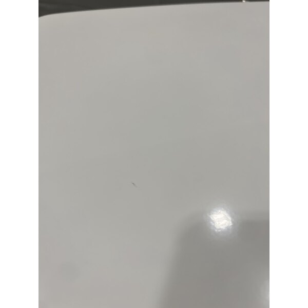 Scratch and Dent Rubbermaid® FGST24EPLWH The Defenders 13 Gallon Steel White Square Medical Step Can with Rigid Plastic Liner