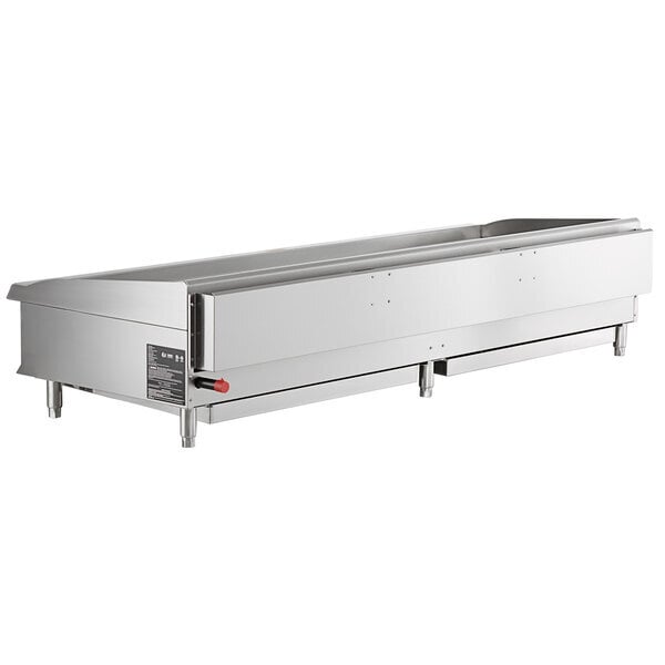 Scratch and Dent Cooking Performance Group GTU-CPG-72-L Ultra Series 72" Chrome Plated Liquid Propane 6-Burner Countertop Griddle - 180,000 BTU