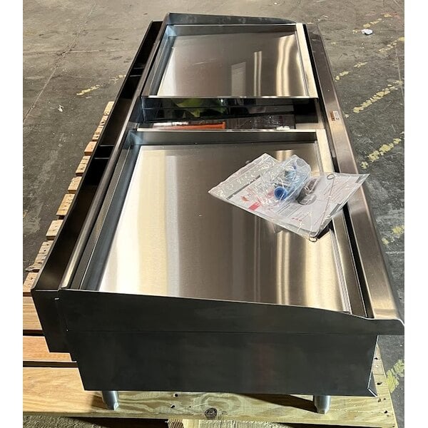 Scratch and Dent Cooking Performance Group GTU-CPG-72-L Ultra Series 72" Chrome Plated Liquid Propane 6-Burner Countertop Griddle - 180,000 BTU