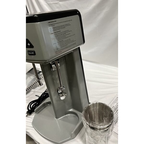 Scratch and Dent Waring WDM240TX Double Spindle Three Speed Drink Mixer with Timer - 120V, 750W