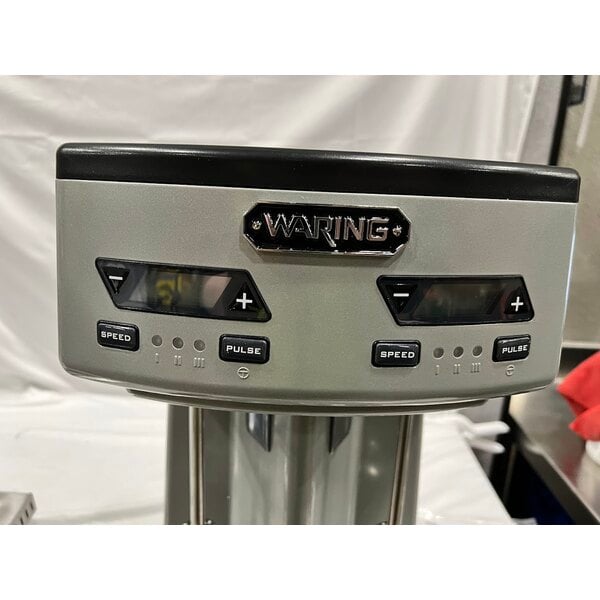 Scratch and Dent Waring WDM240TX Double Spindle Three Speed Drink Mixer with Timer - 120V, 750W