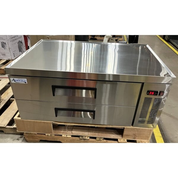 Scratch and Dent Avantco CBE-48-HC 48" 2 Drawer Refrigerated Chef Base