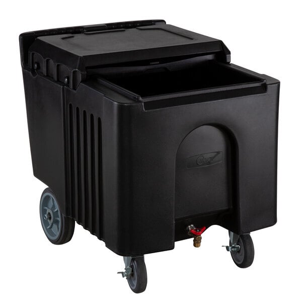 Scratch and Dent Choice 125 lb. Black Mobile Ice Bin