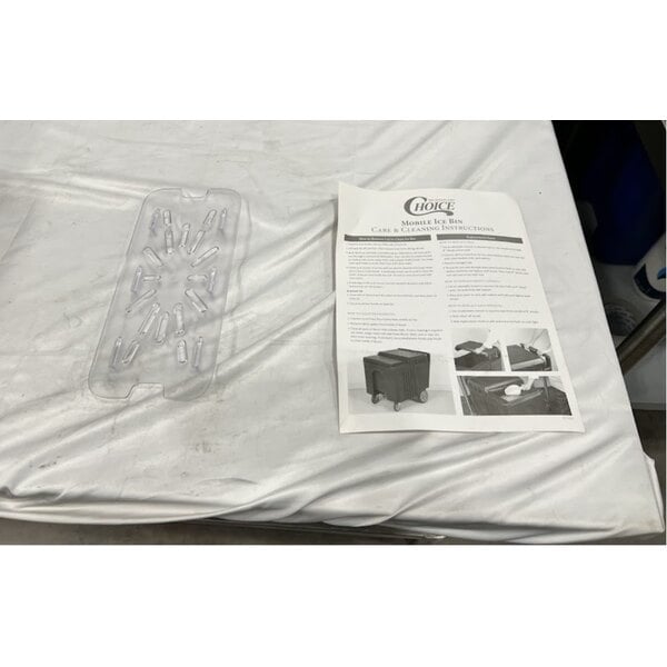 Scratch and Dent Choice 125 lb. Black Mobile Ice Bin