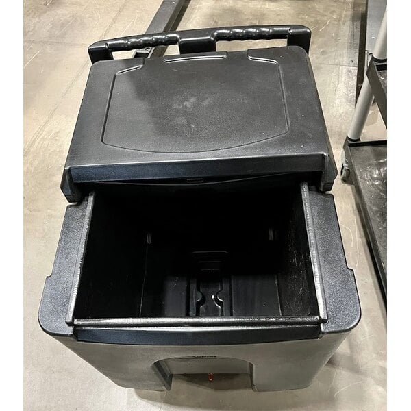 Scratch and Dent Choice 125 lb. Black Mobile Ice Bin