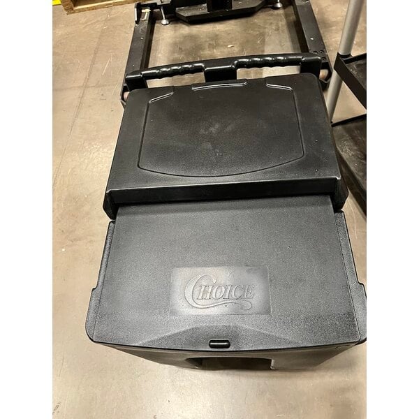 Scratch and Dent Choice 125 lb. Black Mobile Ice Bin
