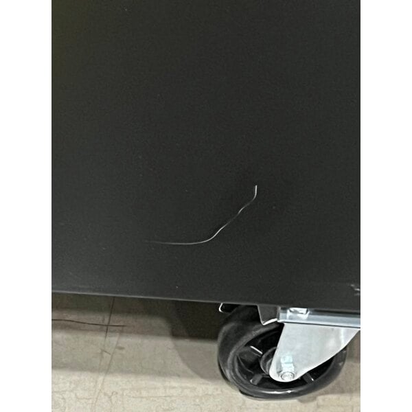Scratch and Dent Avantco GDC-23-HC 28 3/8" Black Swing Glass Door Merchandiser Refrigerator with LED Lighting