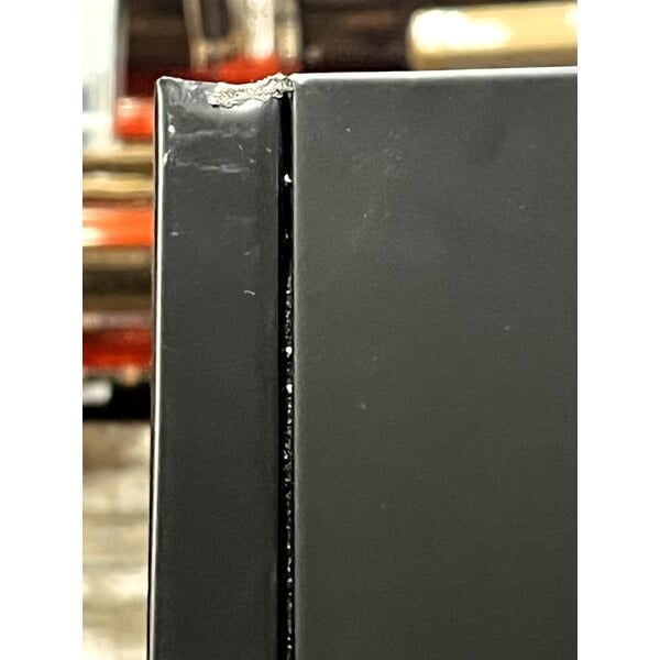 Scratch and Dent Avantco GDC-23-HC 28 3/8" Black Swing Glass Door Merchandiser Refrigerator with LED Lighting