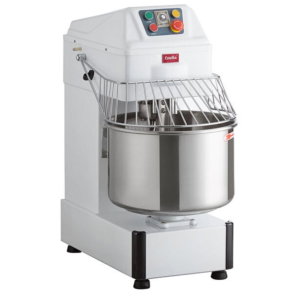 Scratch and Dent Estella SM30 30 Qt. / 42 lb. Two-Speed Spiral Dough Mixer - 120V, 2 HP