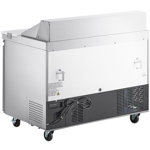 Scratch and Dent Avantco SS-PT-48-HC 46 3/4" 2 Door Stainless Steel Refrigerated Sandwich Prep Table