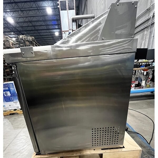 Scratch and Dent Avantco SS-PT-48-HC 46 3/4" 2 Door Stainless Steel Refrigerated Sandwich Prep Table