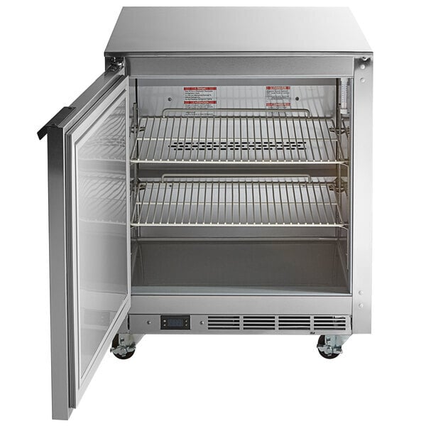 Scratch and Dent Beverage-Air UCF27AHC-24-23 27" Low Profile Undercounter Freezer with Left Hinged Door