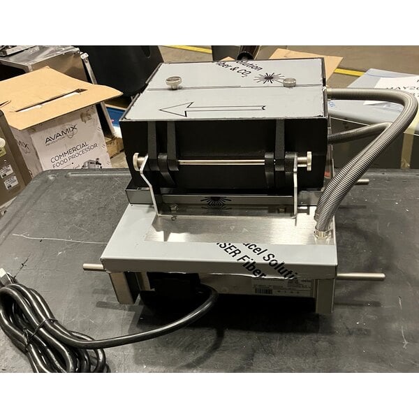 Scratch and Dent Krampouz WECCHCAS 4" x 7" Liege Style Single Belgian Waffle Maker with 90-Degree Opening - 120V, 1,440W