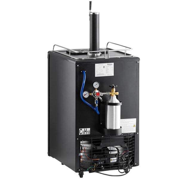 Scratch and Dent Galaxy Single Tap Kegerator Beer Dispenser - Black, (1) 1/2 Keg Capacity