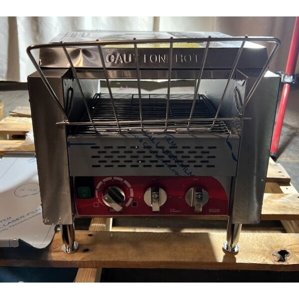 Scratch and Dent Avantco T3300B Commercial 10" Wide Conveyor Toaster with 3" Opening - 208V, 3300W, 800 Slices per Hour