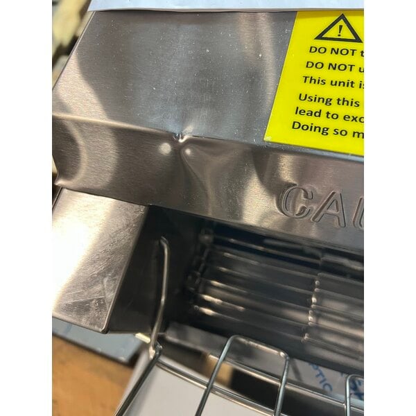 Scratch and Dent Avantco T3300B Commercial 10" Wide Conveyor Toaster with 3" Opening - 208V, 3300W, 800 Slices per Hour