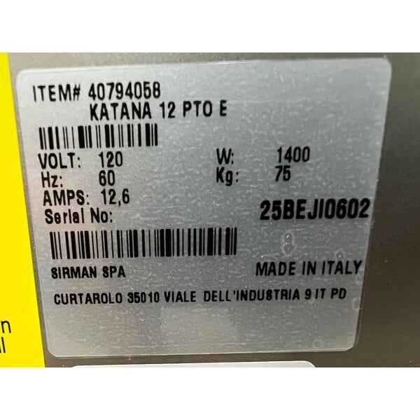 Scratch and Dent Sirman 40794058 Katana 12 PTO Buffalo Chopper Food Processor with #12 Hub - 2 hp