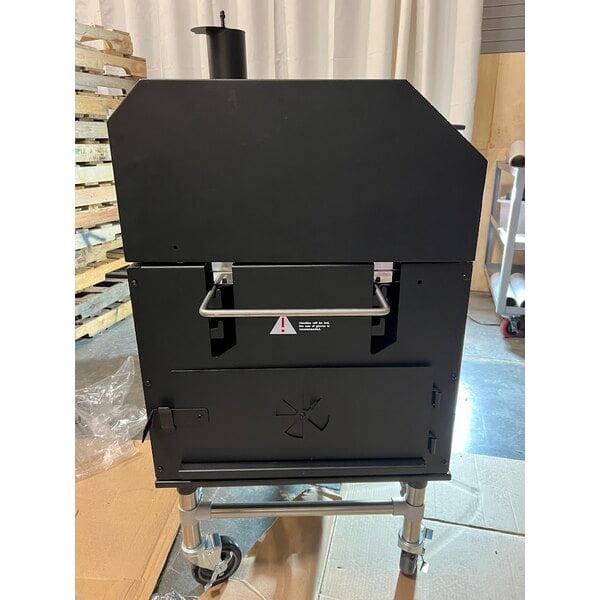 Scratch and Dent Backyard Pro 554SMOKR60KD 60" Charcoal / Wood Smoker Grill with Adjustable Grates and Dome