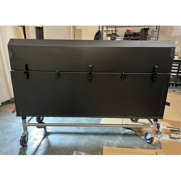 Scratch and Dent Backyard Pro 554SMOKR60KD 60" Charcoal / Wood Smoker Grill with Adjustable Grates and Dome