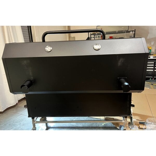 Scratch and Dent Backyard Pro 554SMOKR60KD 60" Charcoal / Wood Smoker Grill with Adjustable Grates and Dome