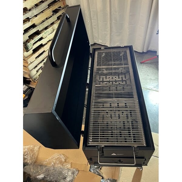 Scratch and Dent Backyard Pro 554SMOKR60KD 60" Charcoal / Wood Smoker Grill with Adjustable Grates and Dome