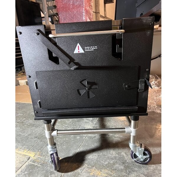 Scratch and Dent Backyard Pro 554SMOKR60KD 60" Charcoal / Wood Smoker Grill with Adjustable Grates and Dome