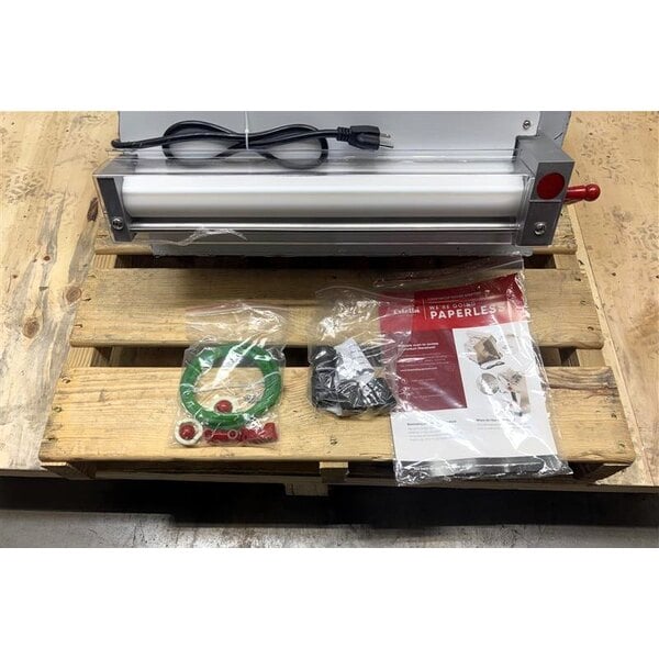 Scratch and Dent Estella EDS18D 18" Countertop Two Stage Dough Sheeter - 120V, 1/2 HP