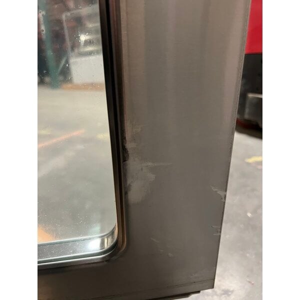 Scratch and Dent MainStreet Equipment EC1-C Single Deck Electric Full Size Convection Oven with Legs - 208V, 3 / 1 Phase, 11 kW