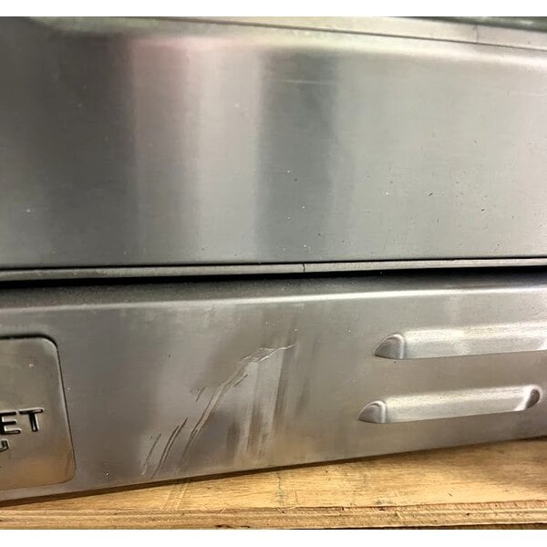 Scratch and Dent MainStreet Equipment EC1-C Single Deck Electric Full Size Convection Oven with Legs - 208V, 3 / 1 Phase, 11 kW