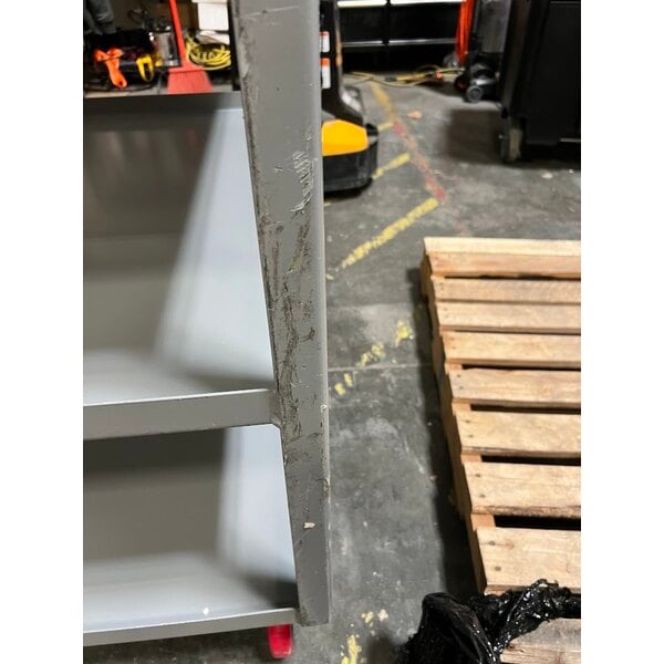 Scratch and Dent Lavex 36" x 24" x 35" Three Tray Shelf Steel Utility Cart - Fully Welded