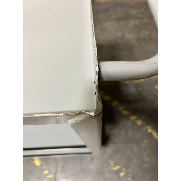 Scratch and Dent Lavex 36" x 24" x 35" Three Tray Shelf Steel Utility Cart - Fully Welded