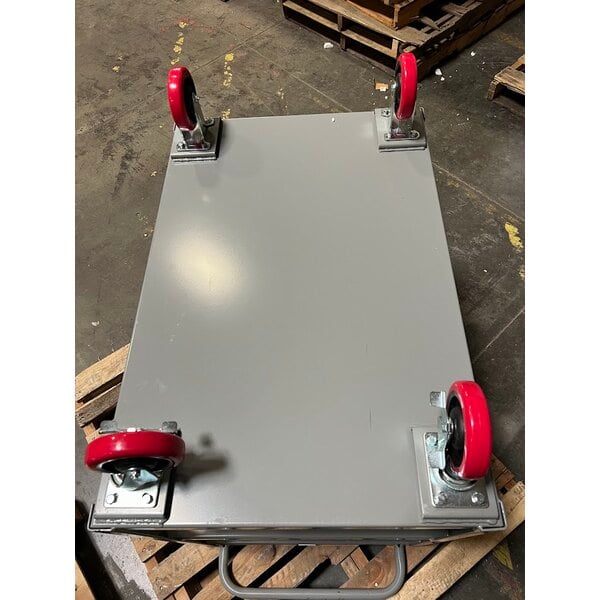 Scratch and Dent Lavex 36" x 24" x 35" Three Tray Shelf Steel Utility Cart - Fully Welded