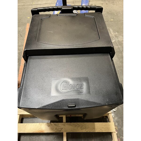 Scratch and Dent Choice 125 lb. Black Mobile Ice Bin