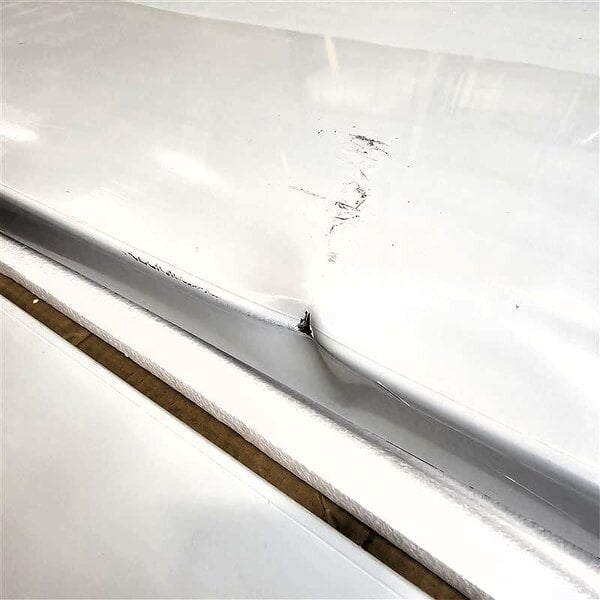 Scratch and Dent Regency 24" x 96" 16-Gauge Stainless Steel Commercial Work Table with 4" Backsplash and Undershelf