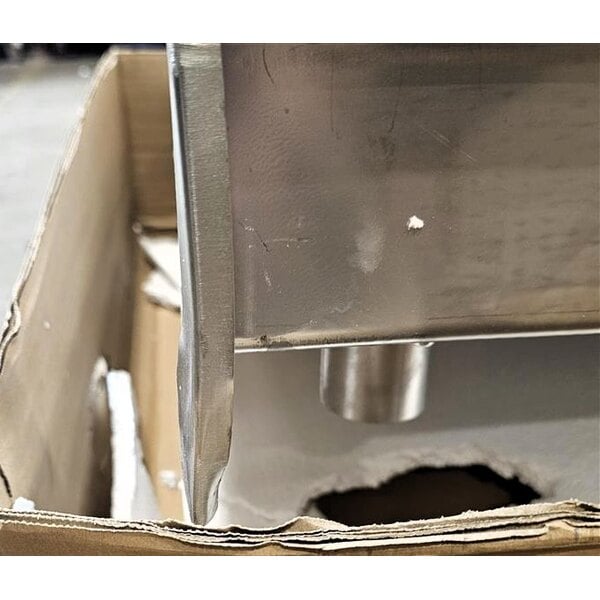 Scratch and Dent Regency 24" x 96" 16-Gauge Stainless Steel Commercial Work Table with 4" Backsplash and Undershelf