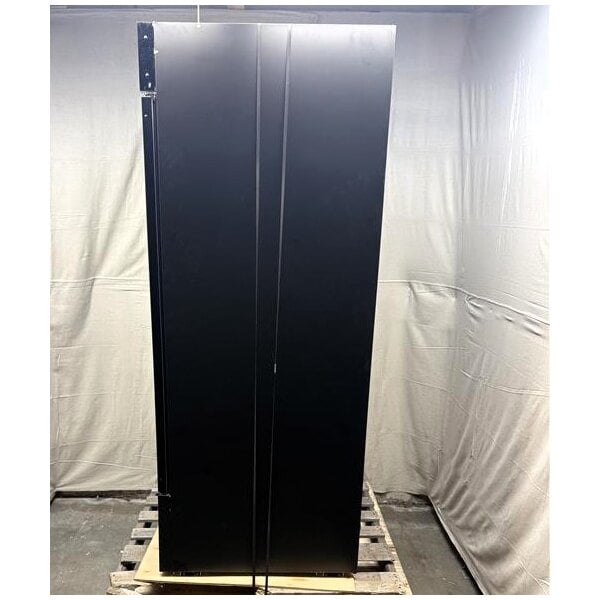 Scratch and Dent Avantco GDC-49-HC 53" Black Swing Glass Door Merchandiser Refrigerator with LED Lighting
