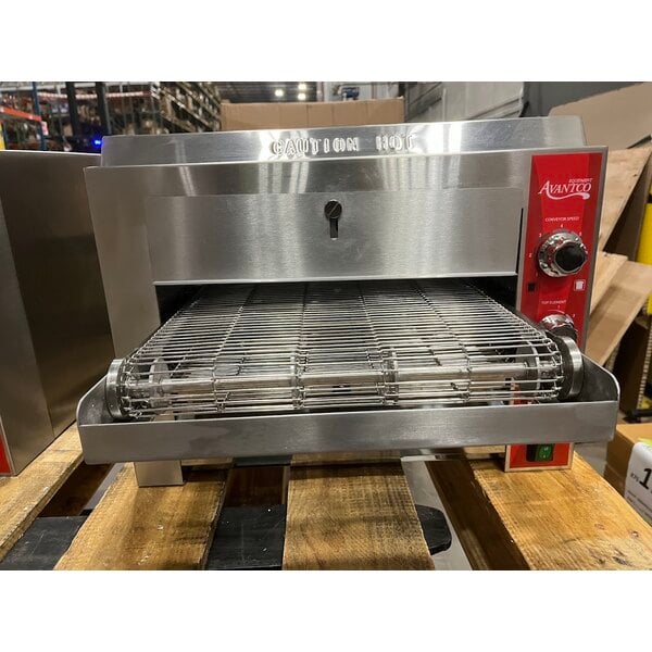 Scratch and Dent Avantco Equipment 177CNVROV14D Countertop Ventless Radiant Electric Conveyor Oven with 14" Wide Belt - 240V, 3,600W