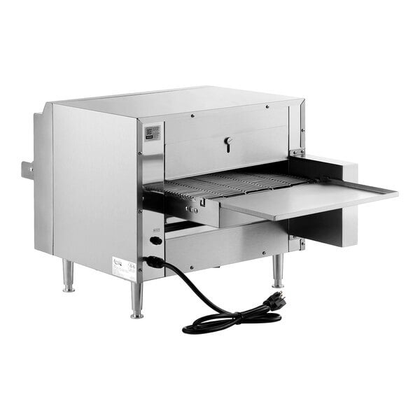 Scratch and Dent Avantco Equipment 177CNVROV14B Countertop Ventless Radiant Electric Conveyor Oven with 14" Wide Belt - 208V, 3,300W