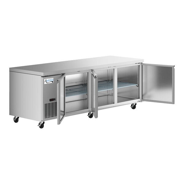 Scratch and Dent Avantco SS-UD-3R 93" Stainless Steel Extra Deep Undercounter Refrigerator
