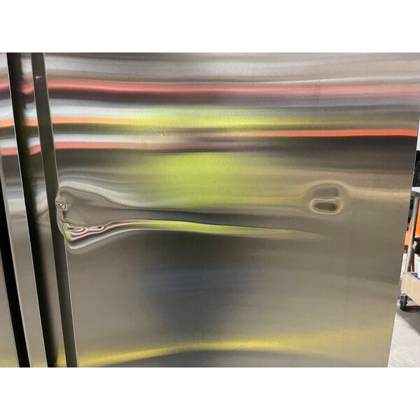 Scratch and Dent Avantco SS-3R-HC 81 5/16" Stainless Steel Solid Door Reach-In Refrigerator