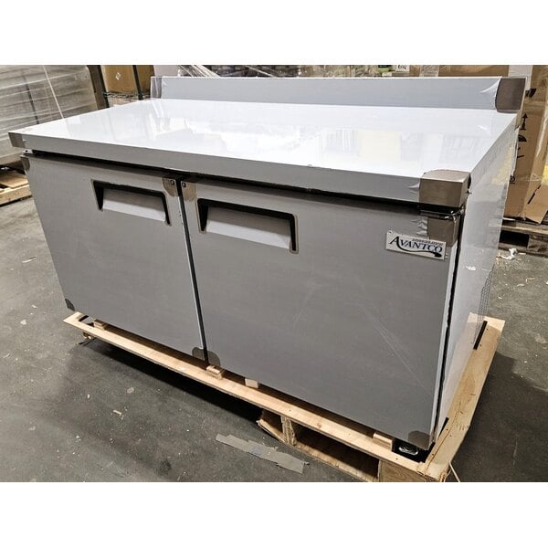 Scratch and Dent Avantco AWT-60F 60" Worktop Freezer with 3 1/2" Backsplash