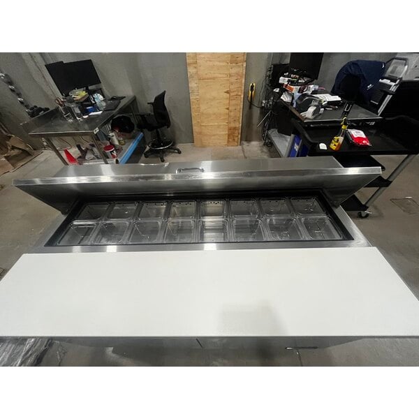 Scratch and Dent True TSSU-60-16-HC 60 3/8" 2 Door Refrigerated Sandwich Prep Table