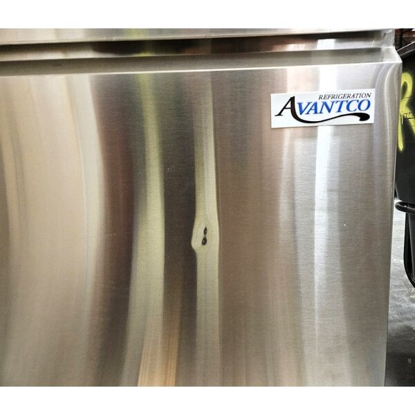 Scratch and Dent Avantco SS-PT-71-12-C 70" 3 Door Stainless Steel Refrigerated Sandwich Prep Table with Workstation and Extra Deep Cutting Board
