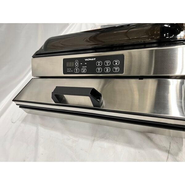 Scratch and Dent VacPak-It VME16SS Stainless Steel External Vacuum Packaging Machine with 16" Seal Bar - 120V, 550W