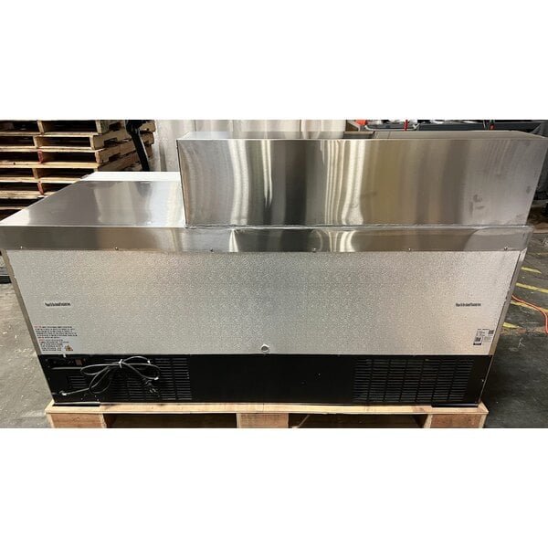 Scratch and Dent Avantco SS-PT-71M-18-A 70" 3 Door Mega Top Stainless Steel ADA Height Refrigerated Sandwich Prep Table with Workstation