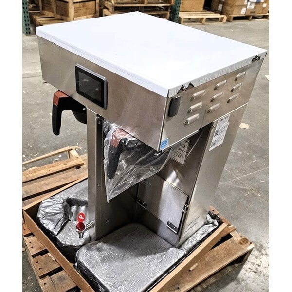 Scratch and Dent Curtis G4TP2T10A3500 G4 ThermoPro Twin 1.5 Gallon Coffee Brewer with Shelf - 220V