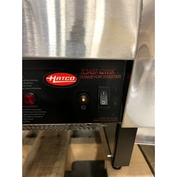 Scratch and Dent Hatco TQ-400 Toast Qwik Conveyor Toaster - 2" Opening, 120V