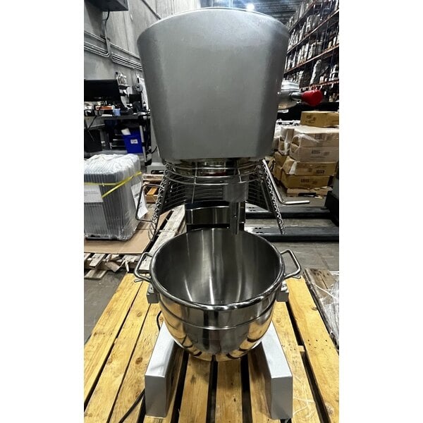 Scratch and Dent MainStreet Equipment CMIX30 30 Qt. Planetary Floor Mixer with Guard & Standard Accessories - 120V, 2 hp