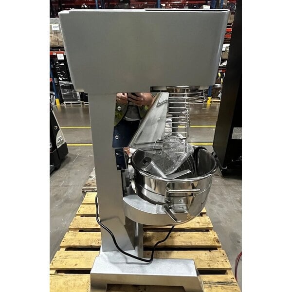 Scratch and Dent MainStreet Equipment CMIX30 30 Qt. Planetary Floor Mixer with Guard & Standard Accessories - 120V, 2 hp