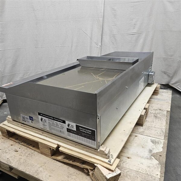 Scratch and Dent Cooking Performance Group G-CPG-48-M 48" Electric Countertop Griddle - 12,000W / 16,000W, 208 / 240V